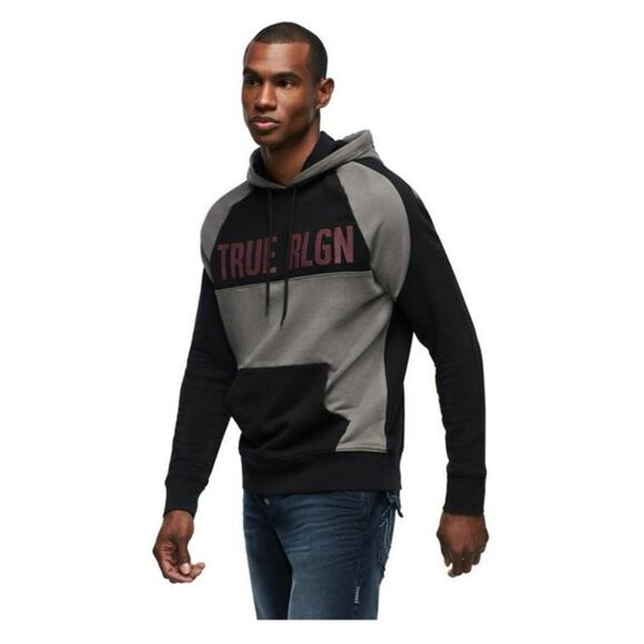 True Religion Men’s World Tour Pullover Hoodie Sweatshirt Size Large - Picture 2 of 8